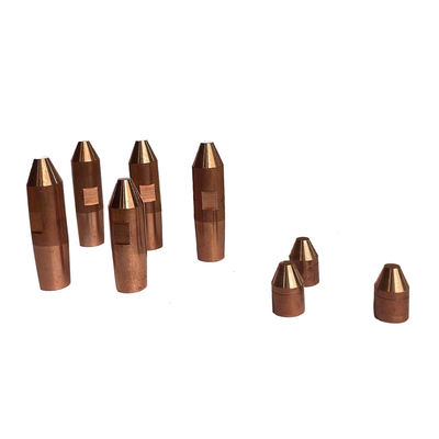 Elétrodos de cobre de solda da soldadura de ponto da fonte para o soldador do ponto do capacitor