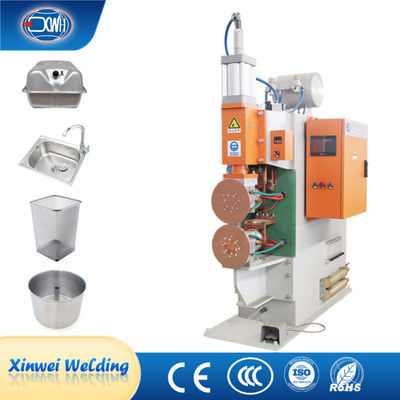 Máquina de solda de costura lateral circular de lata de estanho de resistência de soldador Cnc semiautomático