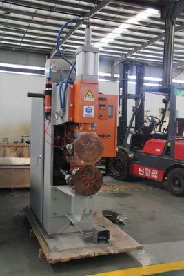 Máquina de solda de costura lateral circular de lata de estanho de resistência de soldador Cnc semiautomático