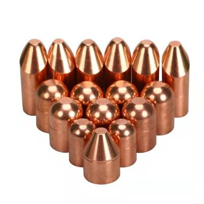 Bom preço. Eletrodos de soldagem por encosto personalizados de latão montados de 16 mm em linha
